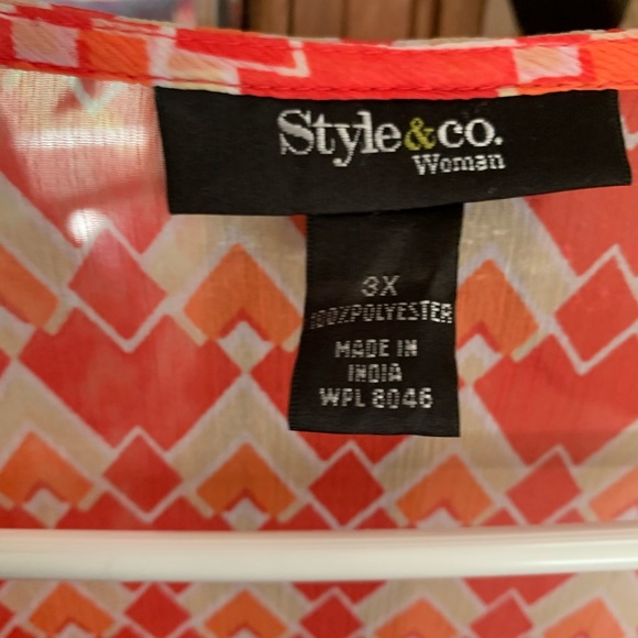 Chiffon blouse, 3x - Picture 4 of 4